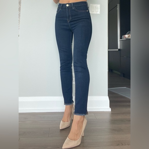 RIVER ISLAND - Skinny Mid Rise Navy Blue Jeans - Picture 7 of 13